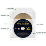 Blu-Ray-pakket, 50 dubbele Blu-Ray-hoesjes met vilt, 2 mappen