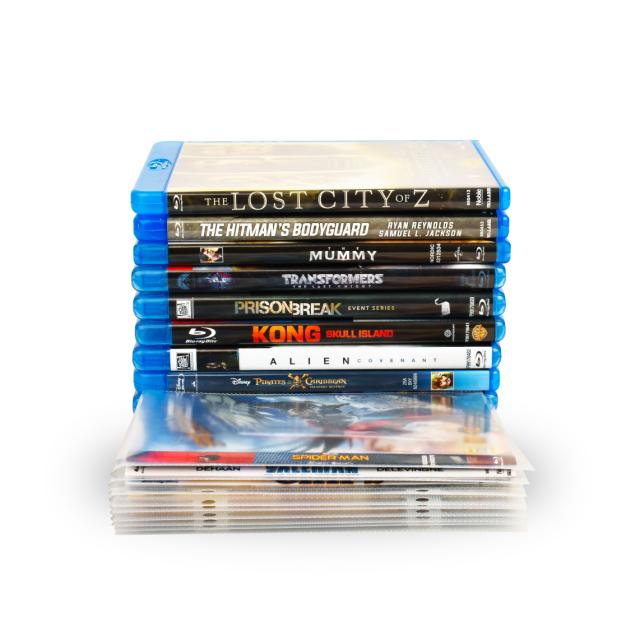 Blu-Ray-pakket - 50 Blu-Ray hoesjes, 2 ringbanden