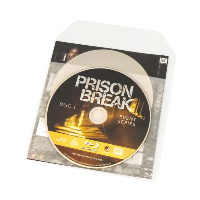 Enkele/dubbele Blu-Ray hoes met vilt