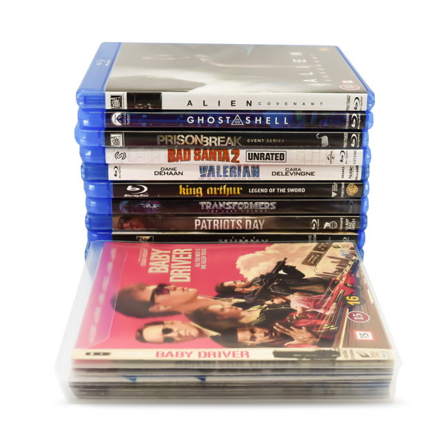 Enkele/dubbele Blu-Ray hoes met vilt