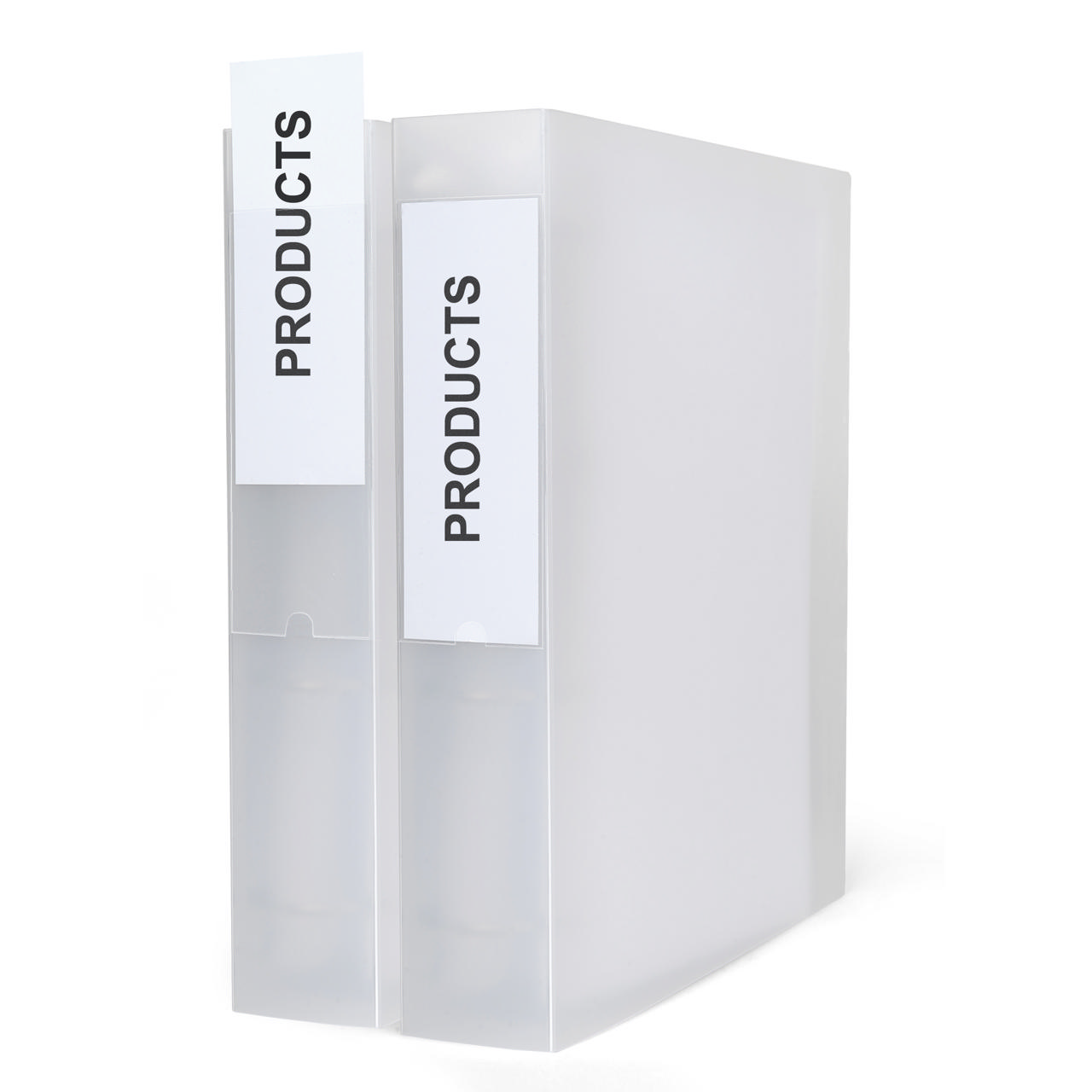 Zelfklevende etikethouder, permanent, 25 x 75 mm, met etiketten