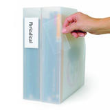 Zelfklevende etikethouder, permanent, 55 x 150 mm, met printbare etiketten