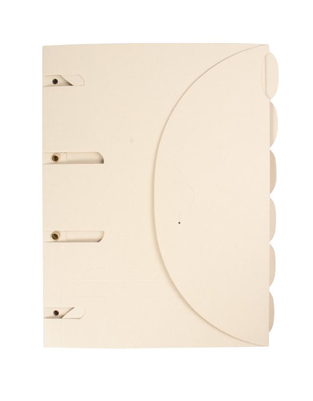 Smartfolder Tree-Free geperforeerde opbergmappen, pak van 6, A4, naturel