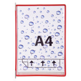 Tarifold Drypocket zichtpanelen, roestvrij staal scharnieren, A4, verticaal