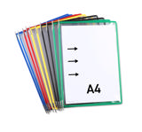 Tarifold roestvaststalen zichtpaneel, A4, laden links