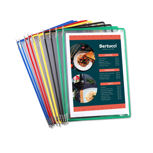 Tarifold roestvaststalen zichtpaneel, A4, laden links