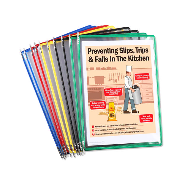 Tarifold roestvaststalen zichtpaneel, A4, laden links