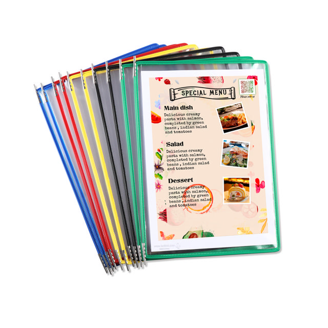 Tarifold roestvaststalen zichtpaneel, A4, laden links