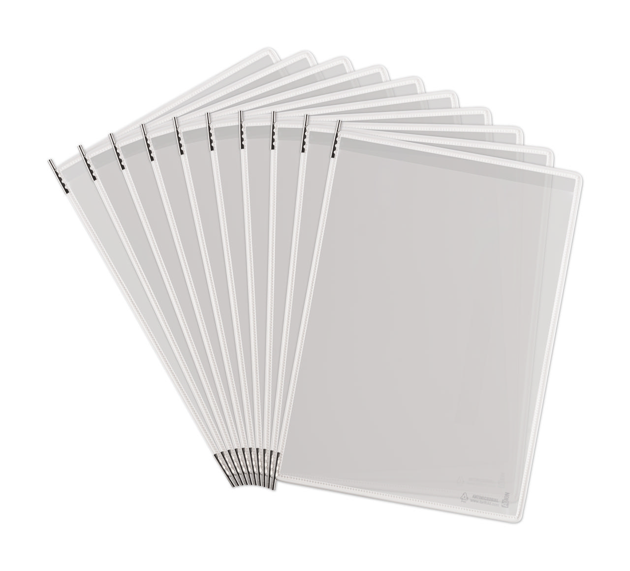 Tarifold antimicrobiële zichtpaneel, roestvrij staal scharnieren, A4, verticaal