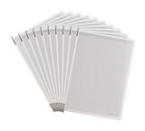 Tarifold antimicrobiële zichtpaneel, roestvrij staal scharnieren, A4, verticaal