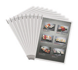 Tarifold antimicrobiële zichtpaneel, roestvrij staal scharnieren, A4, verticaal