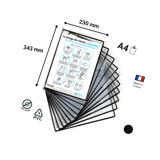 Tarifold antimicrobiële zichtpaneel, roestvrij staal scharnieren, A4, verticaal