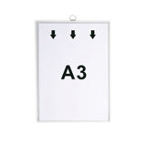 Tarifold hangende displayframe, A3, verticaal
