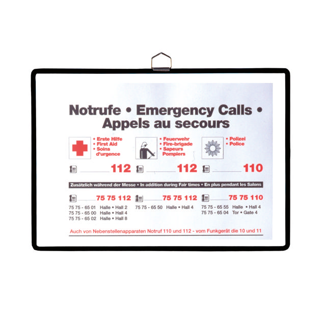 Tarifold hangende displayframe, A4, horizontaal