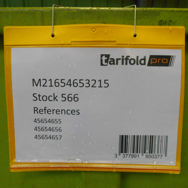 Dry-Zip vochtbestendige identificatiehoes, hangend, A4, horizontaal