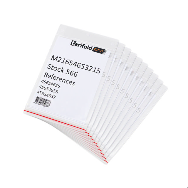 Dry-Zip vochtbestendige identificatiehoes, hangend, A5, verticaal