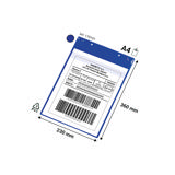 Magnetische logistieke identificatiehoes, met neodymiums en klep, A4, Verticaal