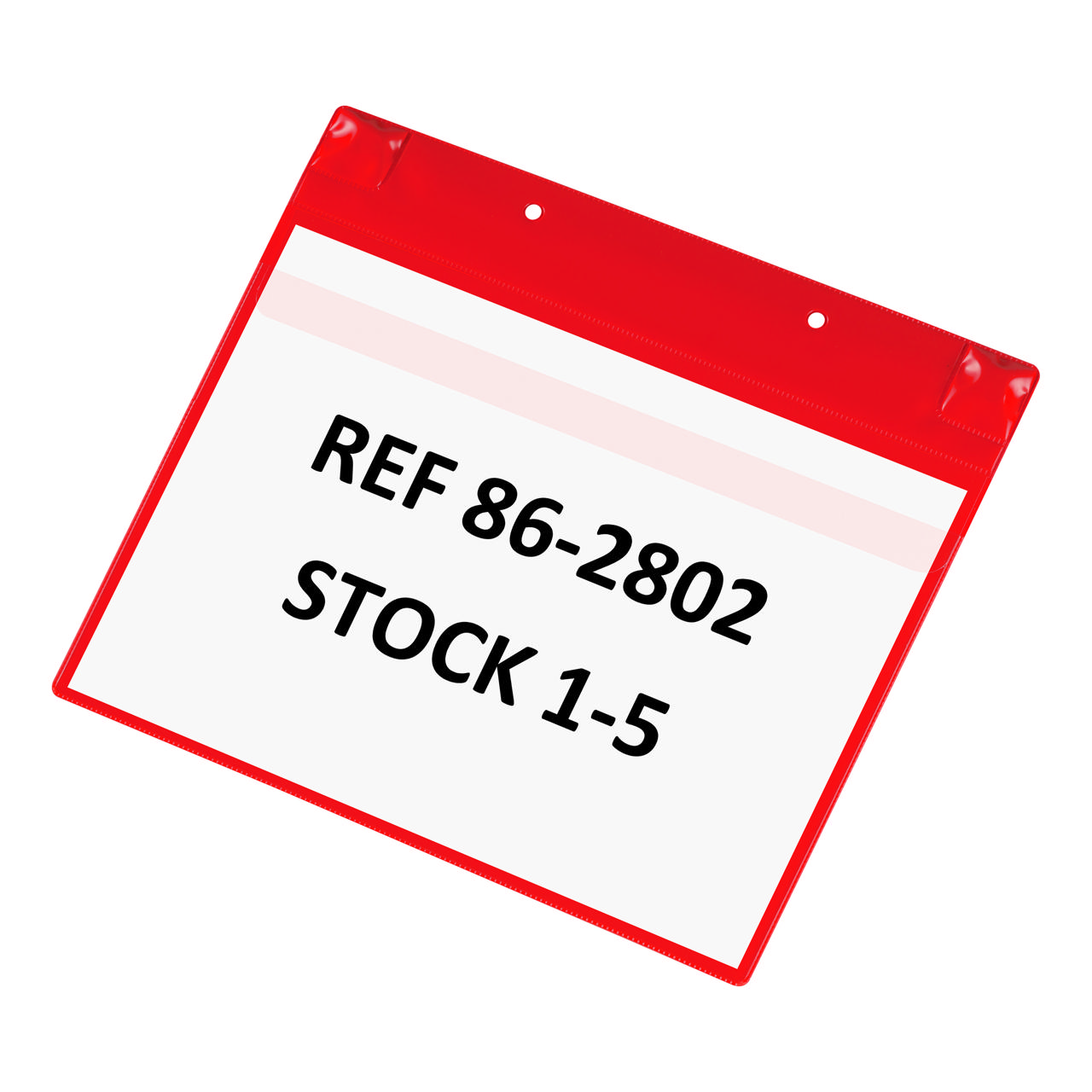 Magnetische logistieke identificatiehoes, met neodymiums en klep, A4, Horizontaal