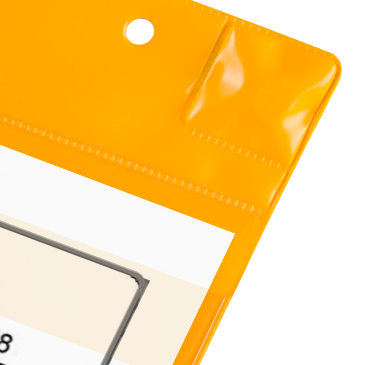 Magnetische logistieke identificatiehoes, met neodymiums en klep, A4, Horizontaal