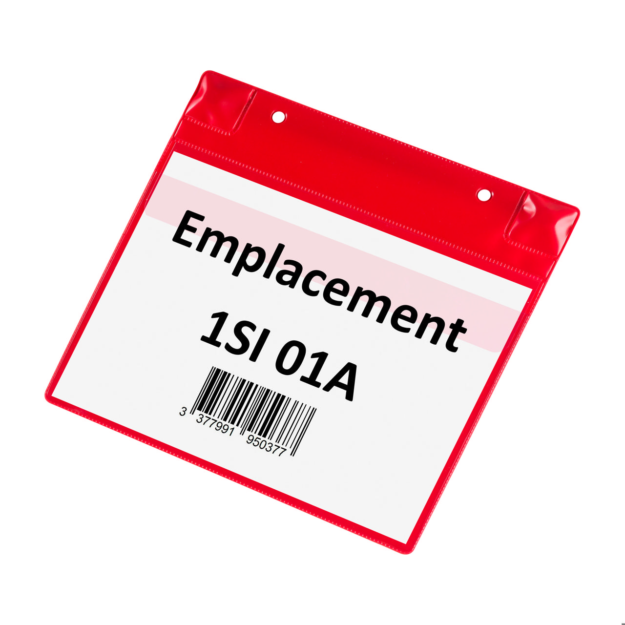 Magnetische logistieke identificatiehoes, met neodymiums en klep, A5, Horizontaal