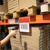 Magnetische logistieke identificatiehoes, met neodymiums en klep, A5, Horizontaal