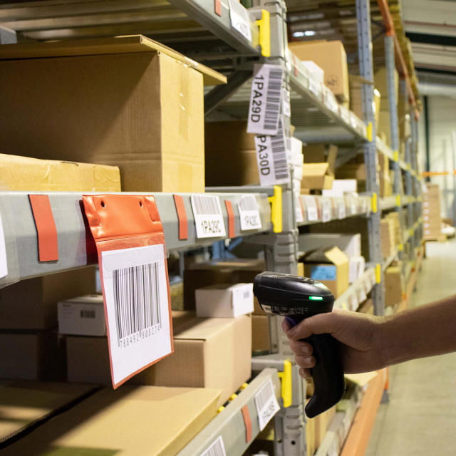 Magnetische logistieke identificatiehoes, met neodymiums en klep, A5, Horizontaal