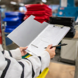 Klembord met klep, aluminium, A4, verticaal