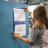 Magnetisch 4-rings presentatiesysteem, aluminium, A4