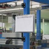 4-rings presentatie ringband, met magnetische bevestiging, Aluminium, A4, Liggend