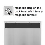 4-rings presentatie ringband, met magnetische bevestiging, Aluminium, A4, Liggend