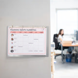 4-rings presentatie ringband, met magnetische bevestiging, Aluminium, A4, Liggend