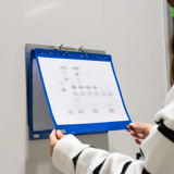 2-rings presentatie ringband, met magnetische bevestiging, Aluminium, A4, Liggend