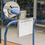 2-rings presentatie ringband, met magnetische bevestiging, Aluminium, A4, Liggend