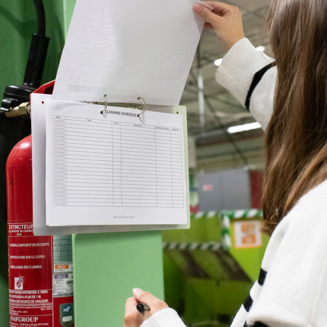 2-rings presentatie ringband, met magnetische bevestiging, Aluminium, A4, Liggend