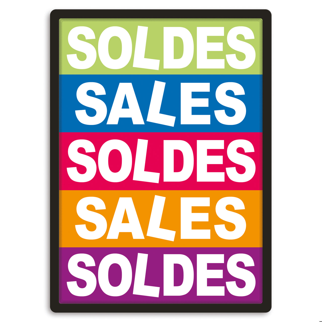 Magneto zelfklevend displayframe, groot formaat, herpositioneerbaar, 50 x 70 cm