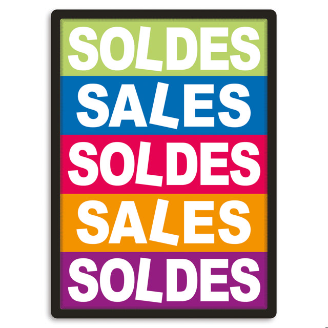 Magneto zelfklevend displayframe, groot formaat, herpositioneerbaar, 50 x 70 cm