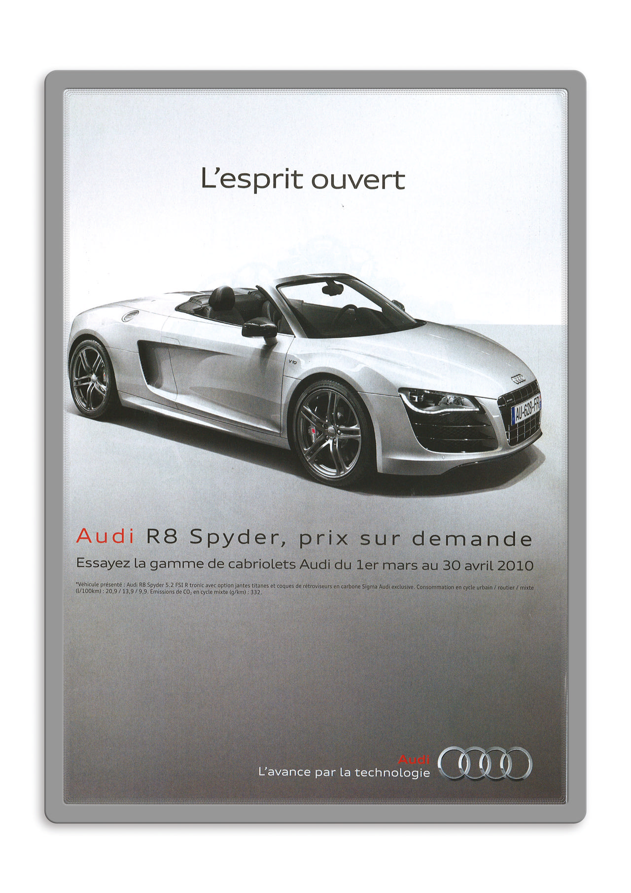 Magneto zelfklevend displayframe, groot formaat, herpositioneerbaar, A1