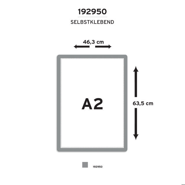 Magneto zelfklevend displayframe, groot formaat, herpositioneerbaar, A2