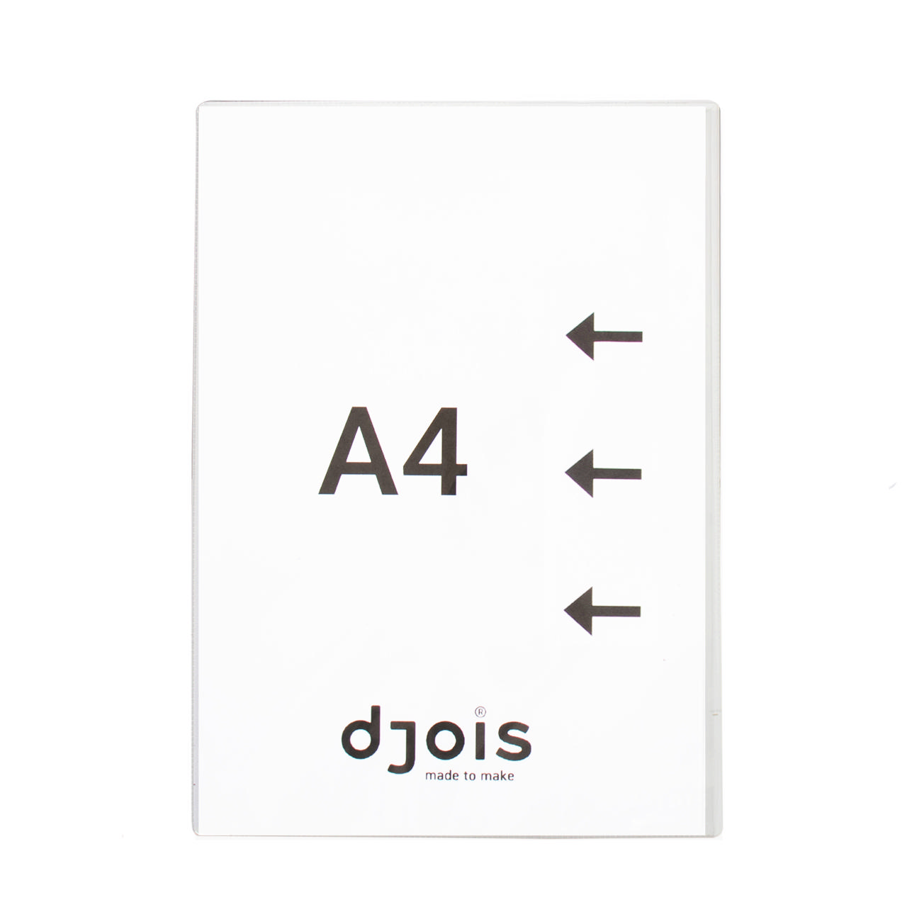 Magnetisk skiltelomme, lange zijopening, A4