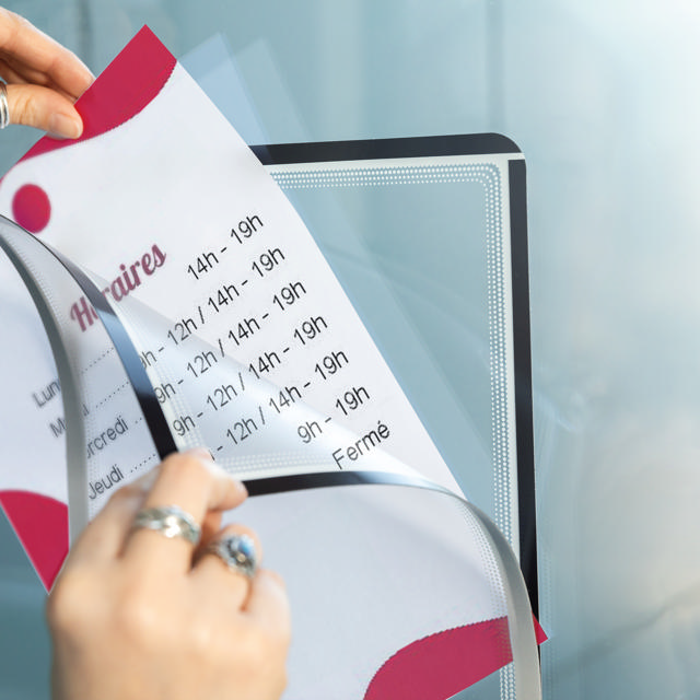 Magneto Window Grip displayframe, Voor ramen, herpositioneerbaar, A4