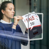 Magneto Window Grip displayframe, Voor ramen, herpositioneerbaar, A4