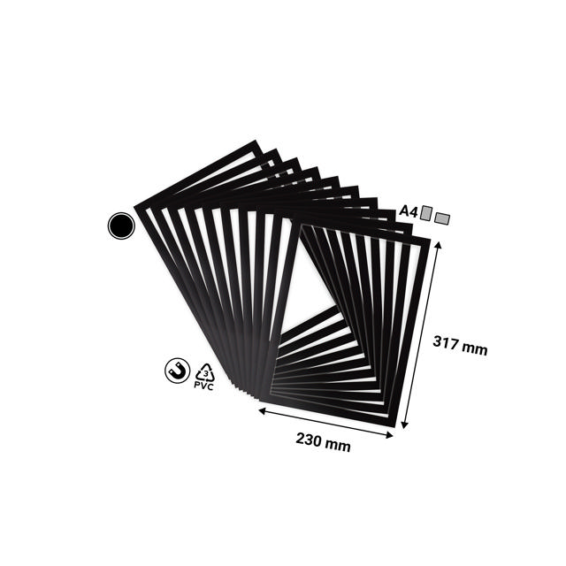 Magneto Pro Open magnetische displayframe, A4