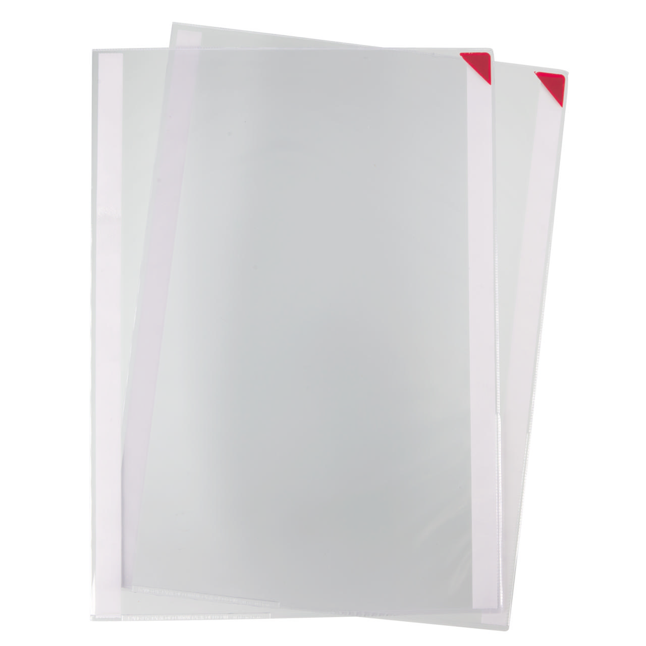 Kang Easy Clic zelfklevende presenteerhoes, herpositioneerbaar, A3, Rode hoek