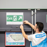 Kang Easy Clic zelfklevende presenteerhoes, herpositioneerbaar, A3, Rode hoek