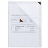 Kang Easy Clic zelfklevende presenteerhoes, herpositioneerbaar, A3, Rode hoek