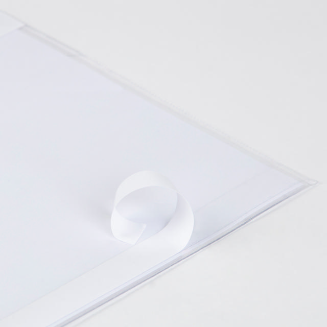 Kang Easy Clic zelfklevende presenteerhoes, herpositioneerbaar, A3, Rode hoek