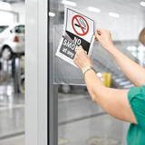 Kang Easy Clic zelfklevende presenteerhoes, herpositioneerbaar, A4, rode hoek