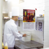 Kang Easy Clic zelfklevende presenteerhoes, herpositioneerbaar, A4, rode hoek