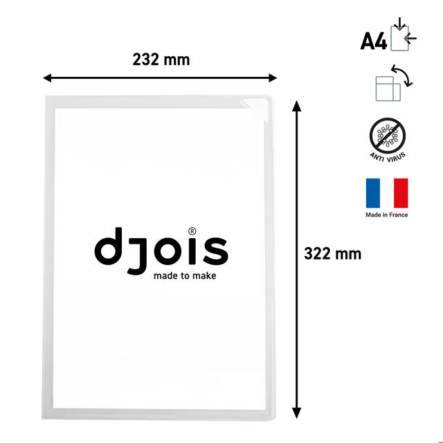 Kang L-folder, antimicrobieel, A4 