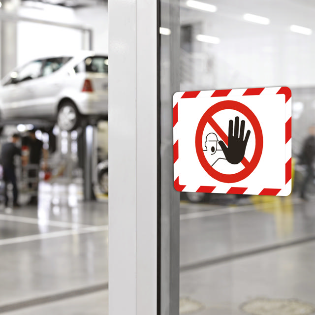 Magneto Safety zelfklevend displayframe, herpositioneerbaar, A4